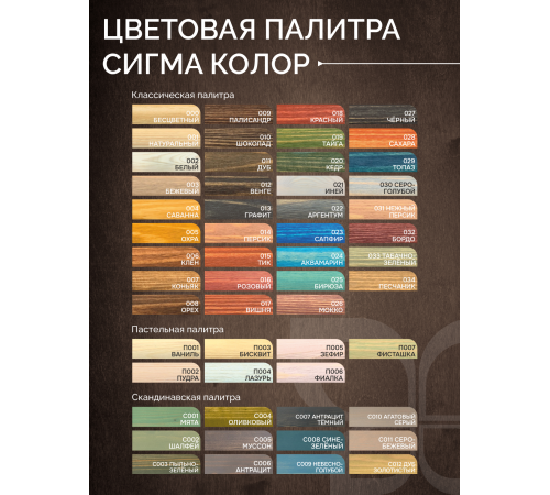 Приобрести МАСЛО С ТВЕРДЫМ ВОСКОМ «СИГМА-ДЕКОР ПРЕМИУМ» в Домодедово, Московская область
