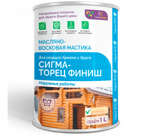 Купить МАСЛЯНО-ВОСКОВАЯ МАСТИКА «СИГМА-ТОРЕЦ ФИНИШ» в Домодедово, Московская область